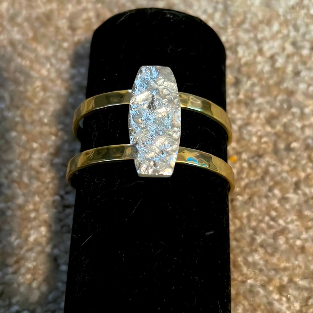 Gold with silver cuff